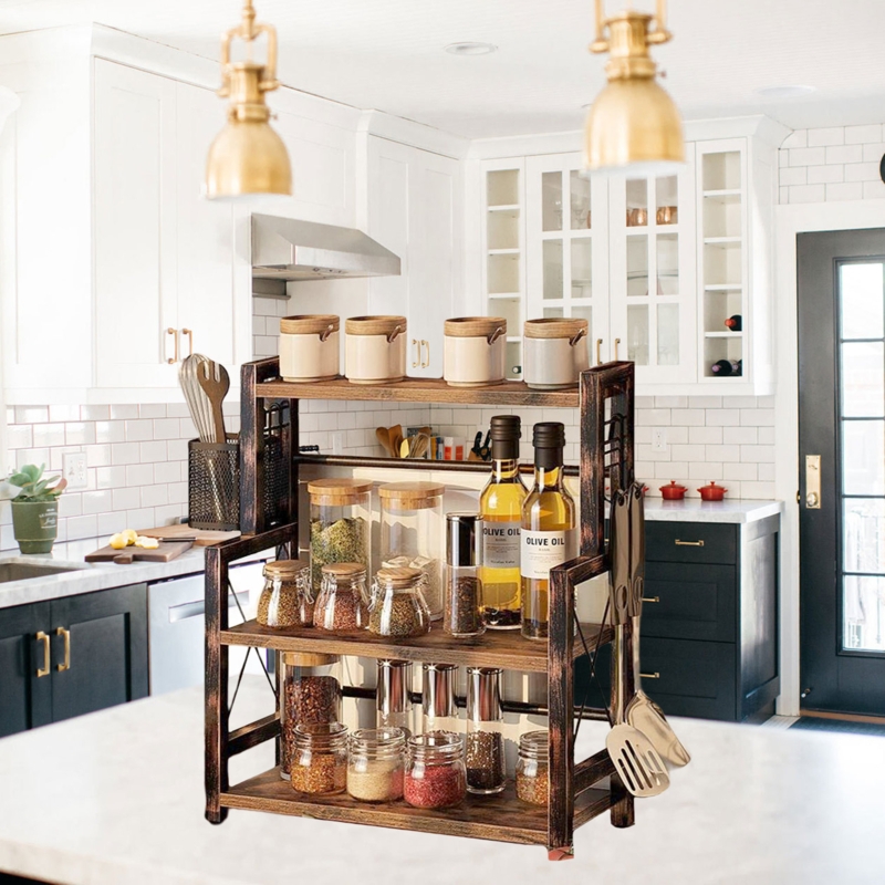 3-Tier Kitchen Shelf Organizer Rack 16.9"