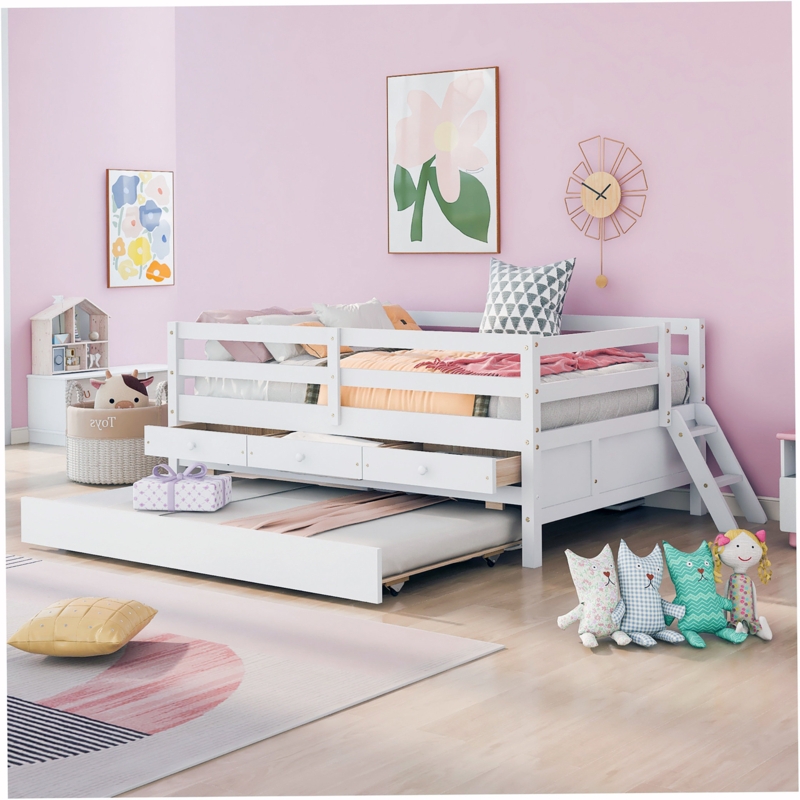 Classical Upholstered Platform Bed Frame