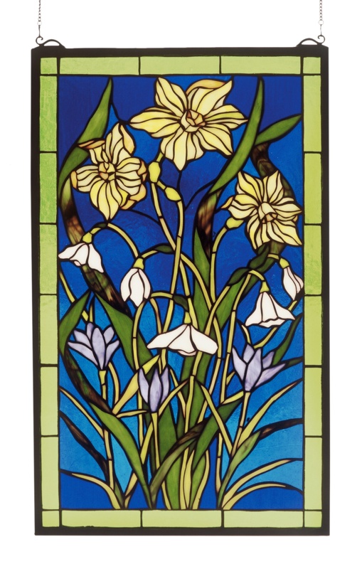 Spring Bouquet Stained Glass Window
