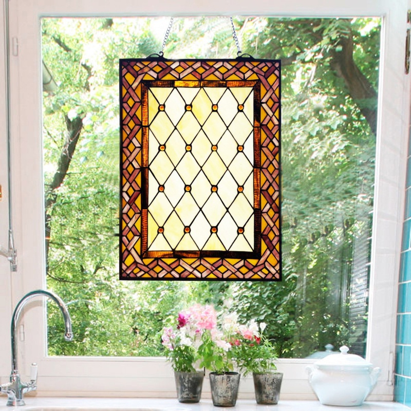 Stained Glass Window Panel