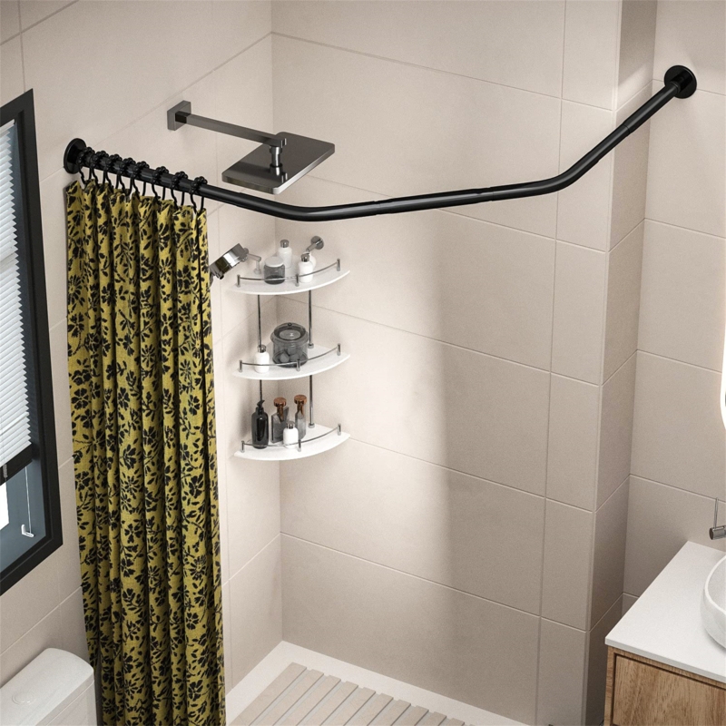 Adjustable Stainless Steel Shower Curtain Rod