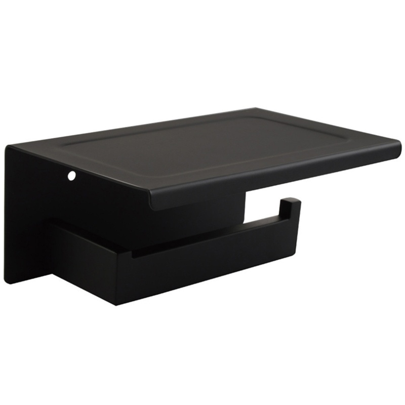 Stainless Steel Wall Mount Toilet Paper Holder with Shelf