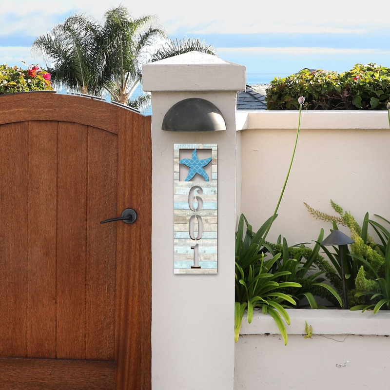 Coastal House Number Sign