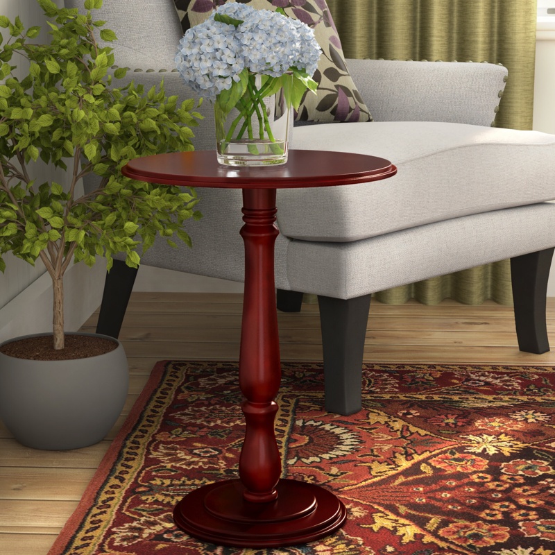 Elegant Wood Pedestal Plant Stand