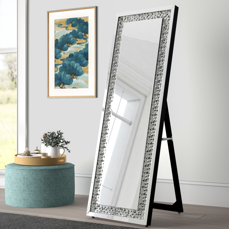 Stillings Rectangle Wood Floor Mirror