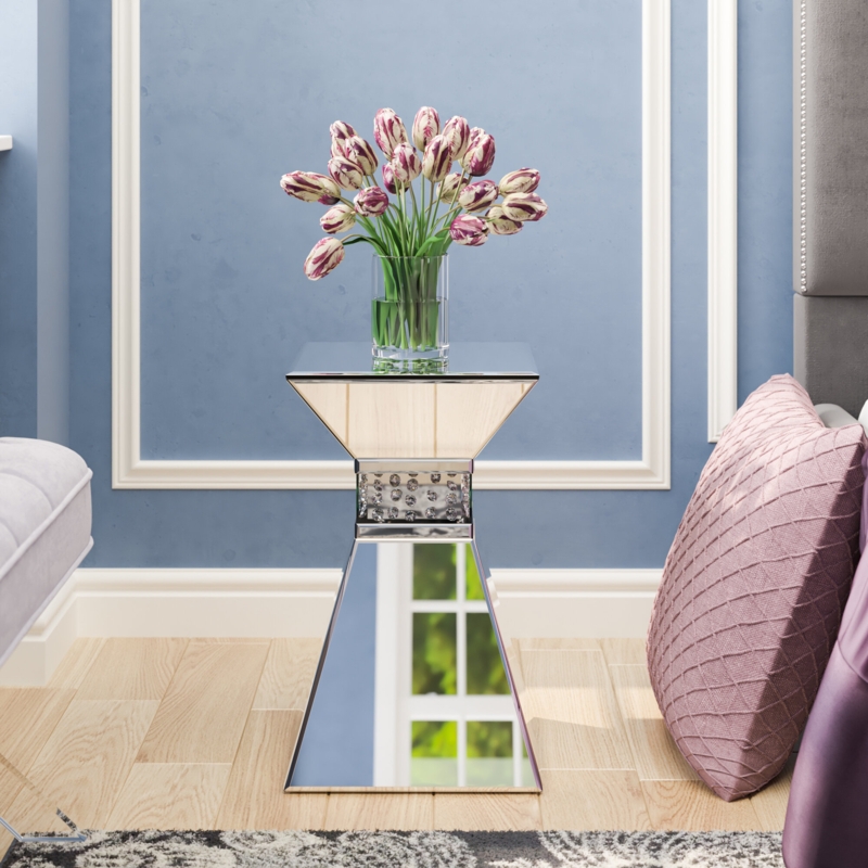Crystal Diamond End Table