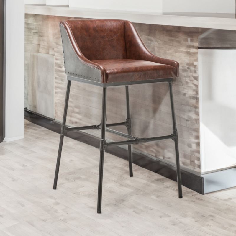 Antique-Modern Fusion Bar Stool