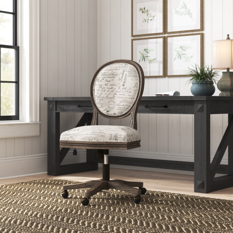 Vintage Script Task Chair with Swivel Function
