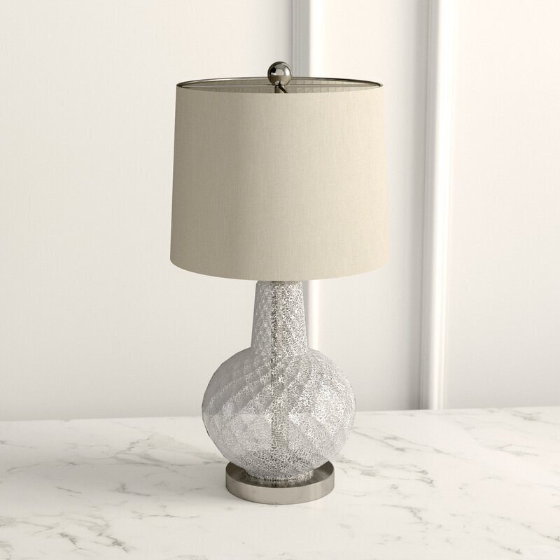 Stylish Crackle Glass Lamp