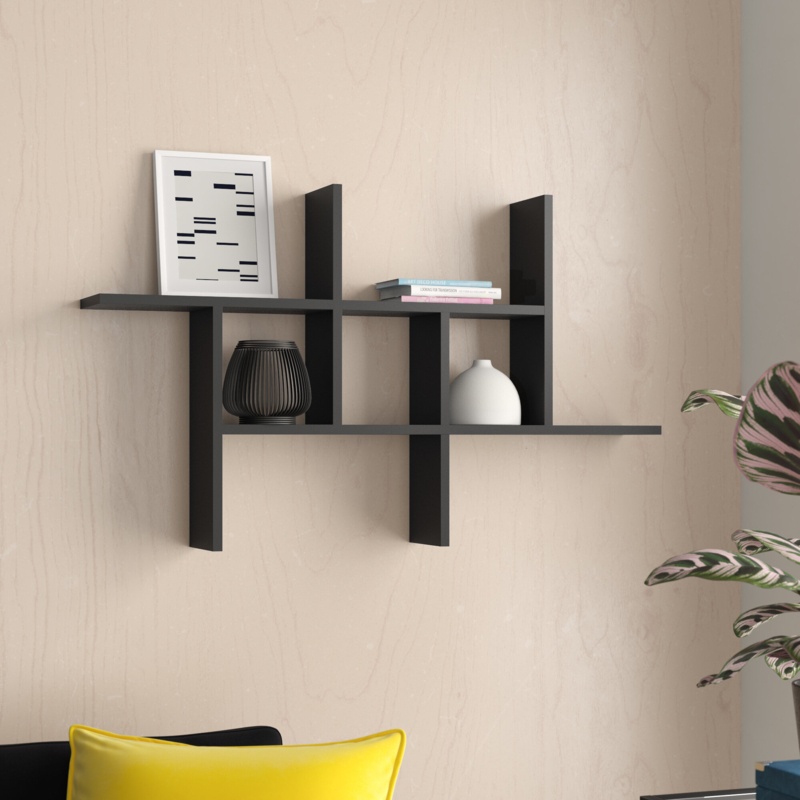 Versatile Wall Shelf with Tiered Storage