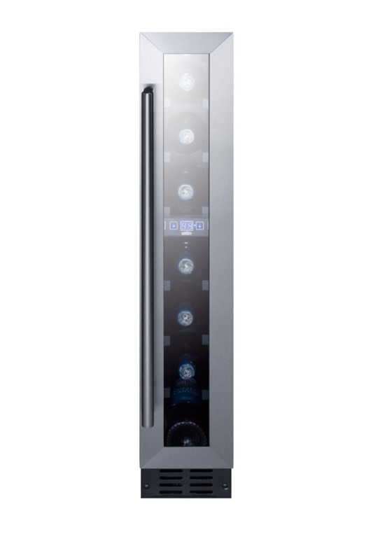 Summit Appliance 5.88'' width 7 Bottle Single Zone Built-In Wine Refrigerator