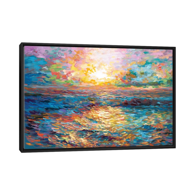 Sunset In Mykonos by Leon Devenice - Painting on Canvas