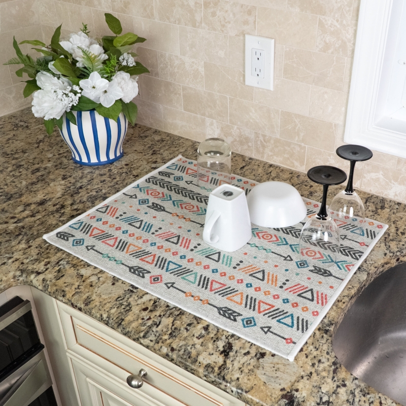 Kitchen Dish Drying Mat XL Family Size
