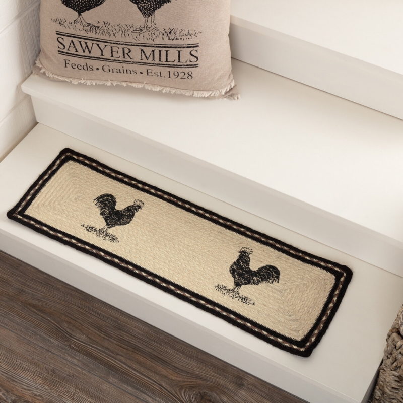 Classic Flooring Stair Tread with Rooster Design