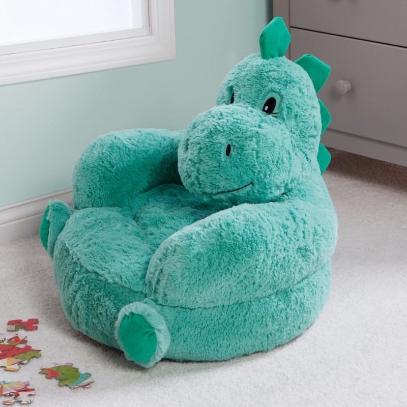 Children's Plush Dinosaur Character Chair