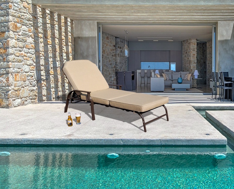 Swenson Outdoor Metal Chaise Lounge