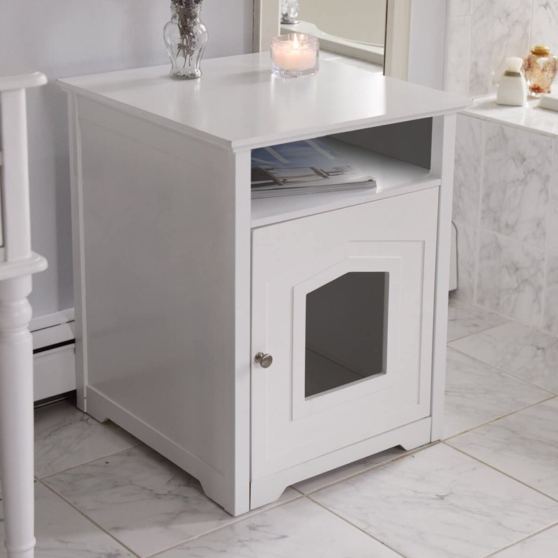 Taffy Wood Litter Box Enclosure