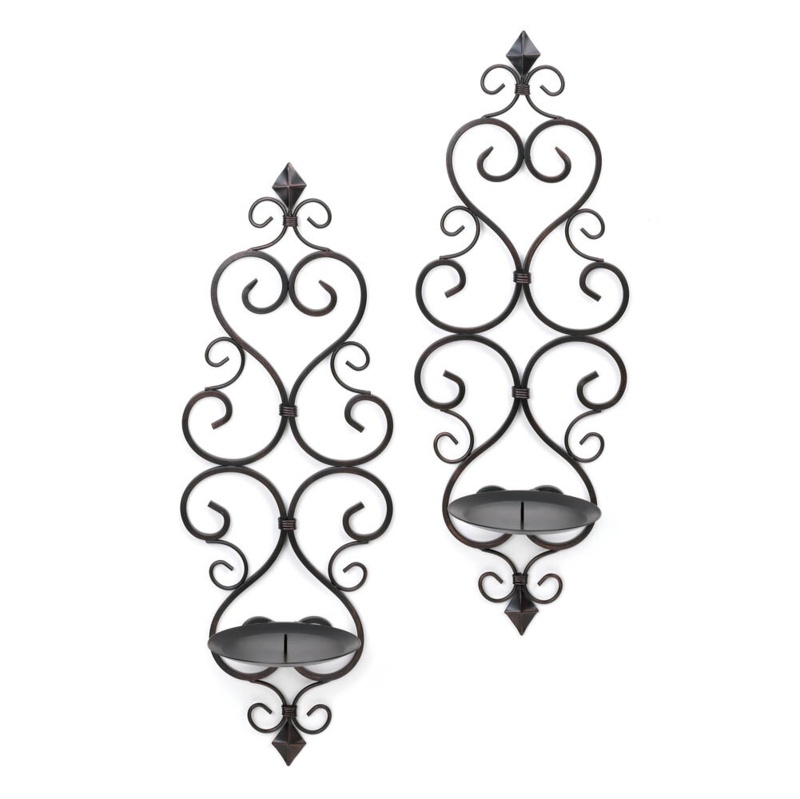 Tall Iron Wall Sconce