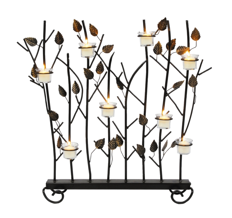 Cottage-Style Wrought Iron Candelabrum