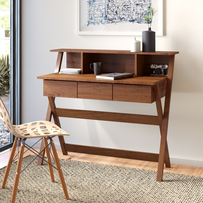 Industrial Workspace Desk with Storage