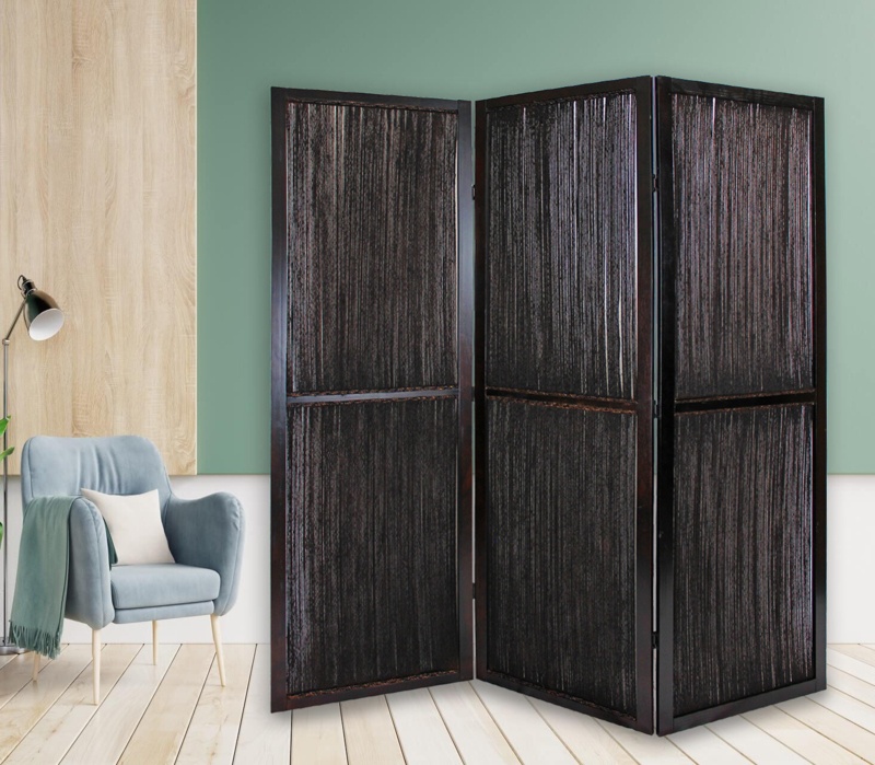 Tappahannock 72'' W x 72'' H 3 - Panel Solid Wood Folding Room Divider
