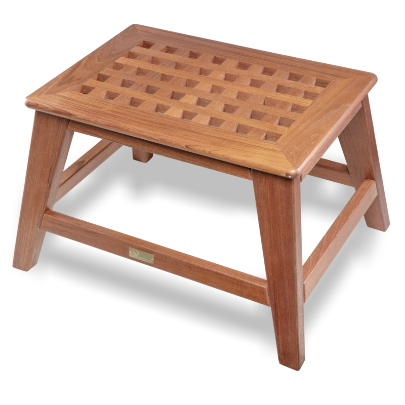 Handcrafted Aged Teak Wood Bench