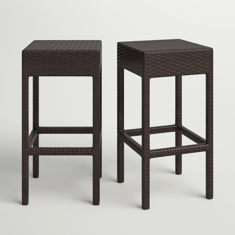 Poolside Woven Bar Stools (Set of 2)
