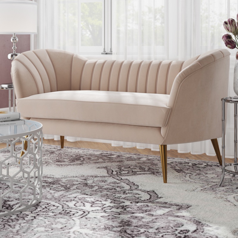 Tiberius 65'' Upholstered Loveseat
