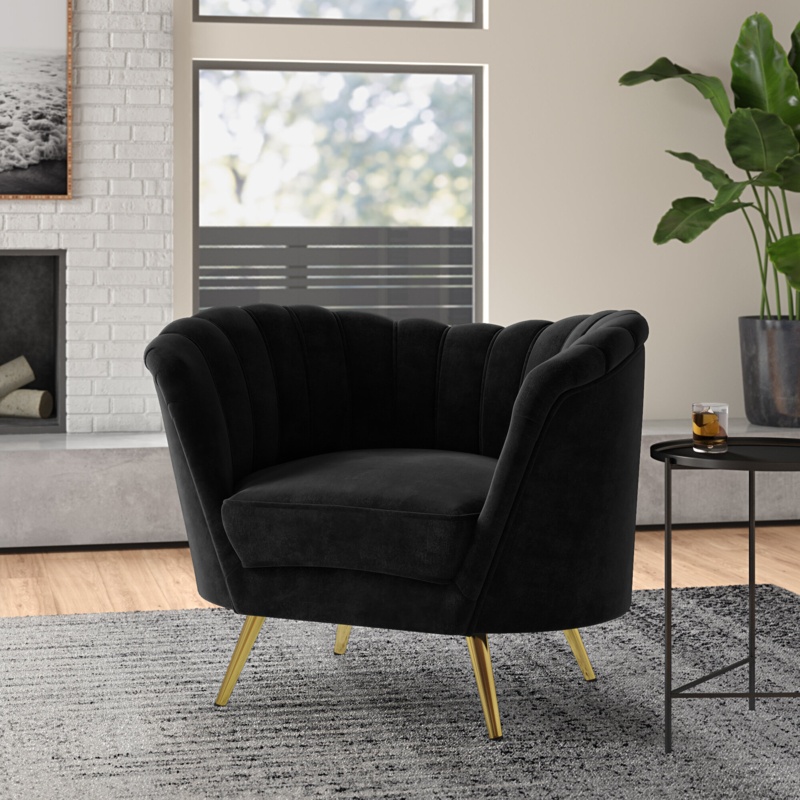 Tiberius Upholstered Barrel Chair
