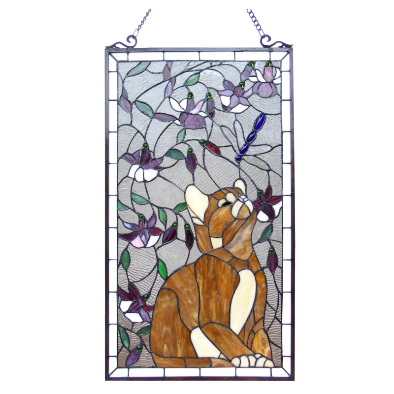 Tiffany Glass Window Panel