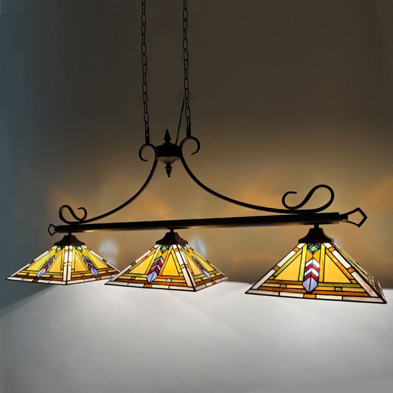 Tiffany Pool Table Light Chandelier