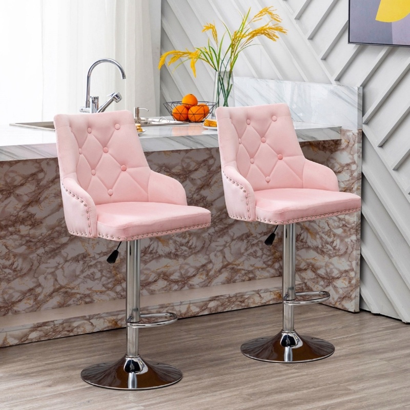 Tilford Swivel Adjustable Height Bar Stool
