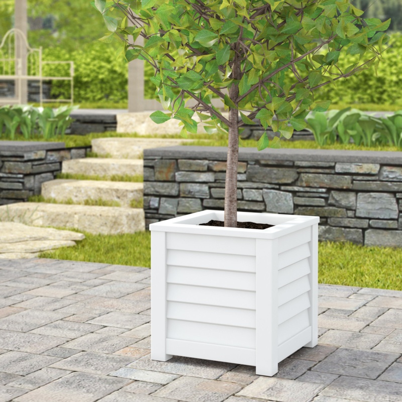 Tillett Square Self-Watering Resin Planter