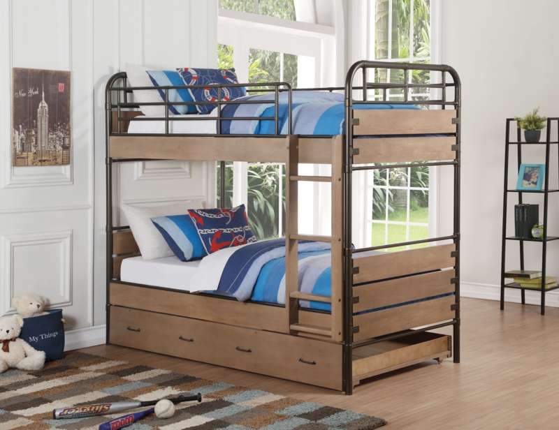Rustic Industrial Bunk Bed