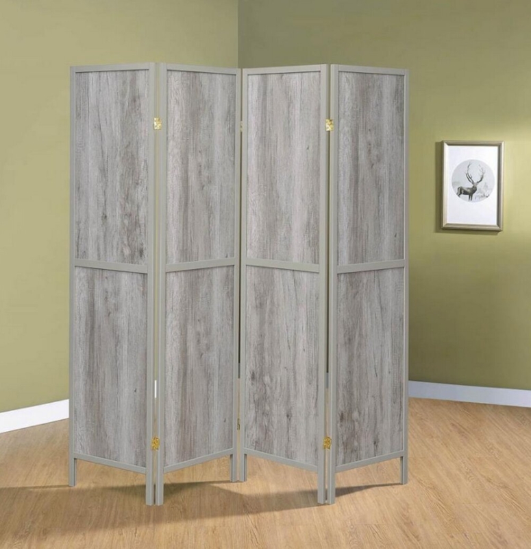 Gray Driftwood Room Divider