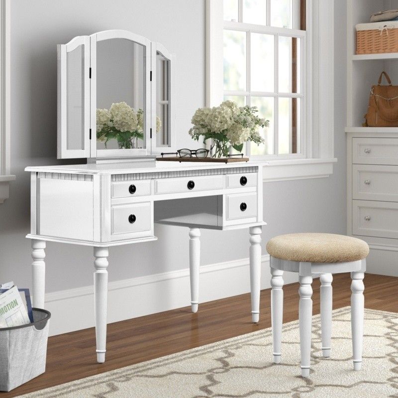 long dressing table stool Amazon.com: Tribesigns Modern Vanity Stool, Sherpa Upholstered Foot Stool Ottoman, Large Foot Rest for Couch, Shoe Bench for Entryway, Extra Seating for Living Room, Bedroom, Dressing Room, No Assembly, White : Home