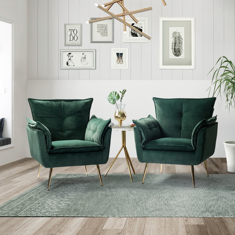 Toulouse 79.38cm Wide Tufted Polyester Armchair