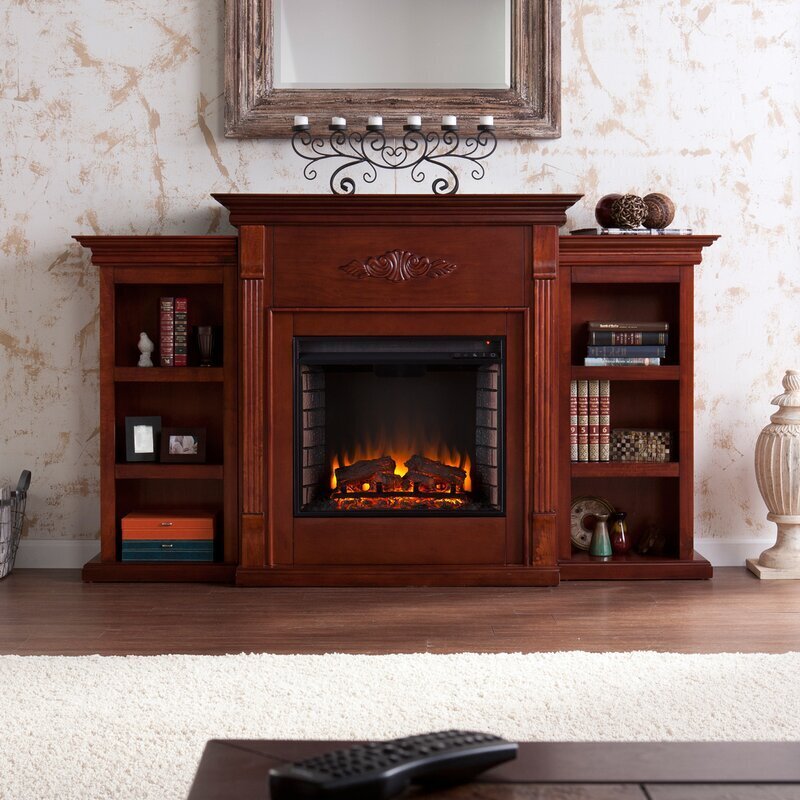 Traditional Fake Fireplace Wall