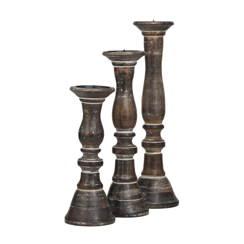 Traditional Wood Candle Holder
