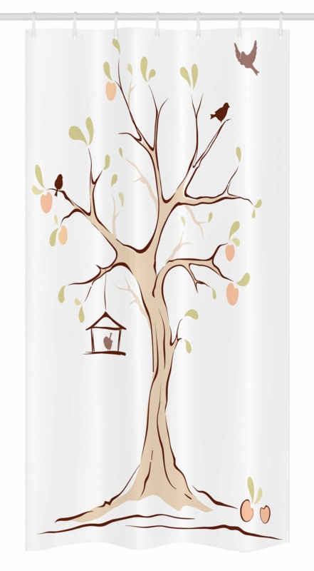 Tree Of Life Stall Shower Curtain Single + Hooks