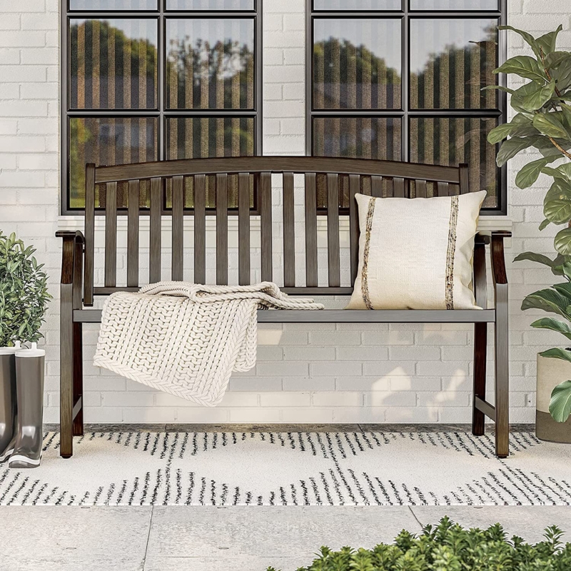 Vintage Farmhouse Garden Bench