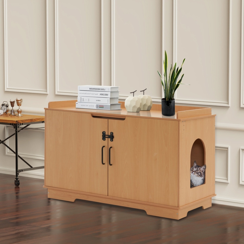 Multi-Function Litter Box Enclosure Furniture