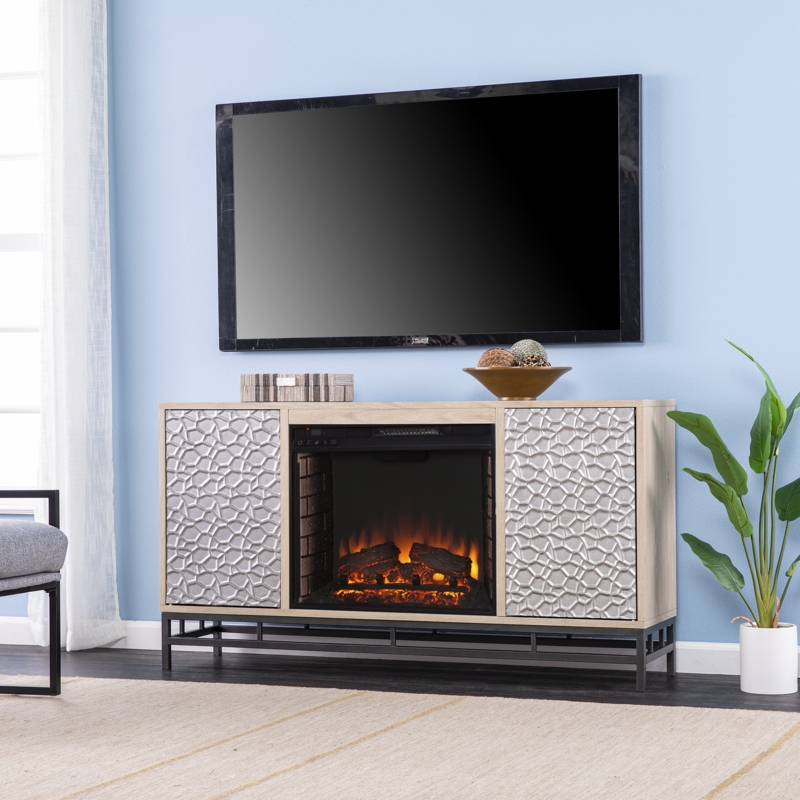 Electric Fireplace Console with Media Storage