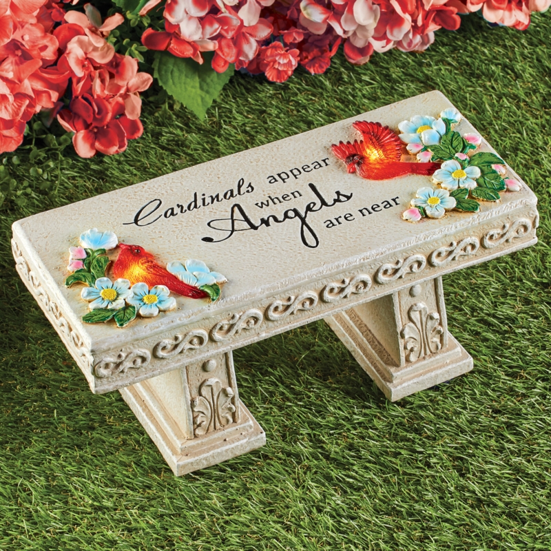Solar-Powered Memorial Garden Bench