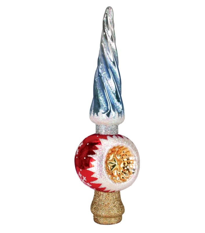 Twisted Spire Glass Tree Top