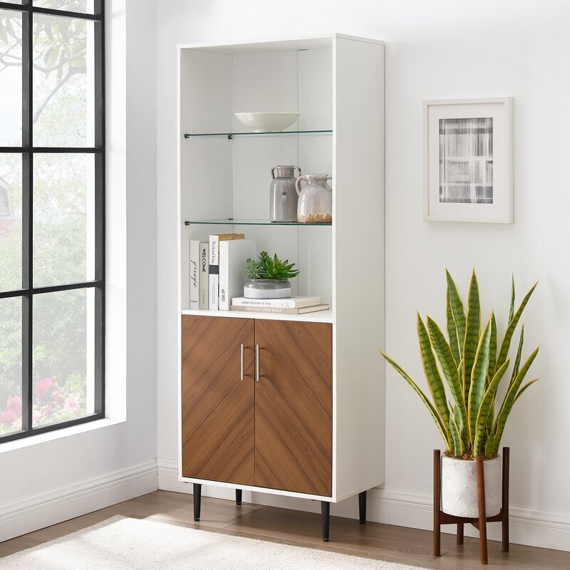 Two Toned Modern China Cabinet