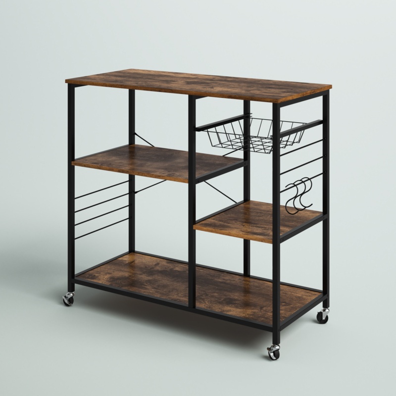 Tybee 35.5'' Wide Rolling Kitchen Cart