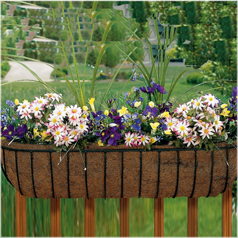 Ubalda Steel Railing Planter