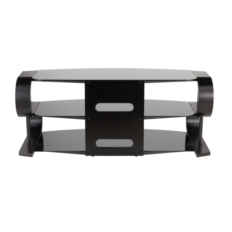 Metro Series 120 TV Stand with Glass Shelves