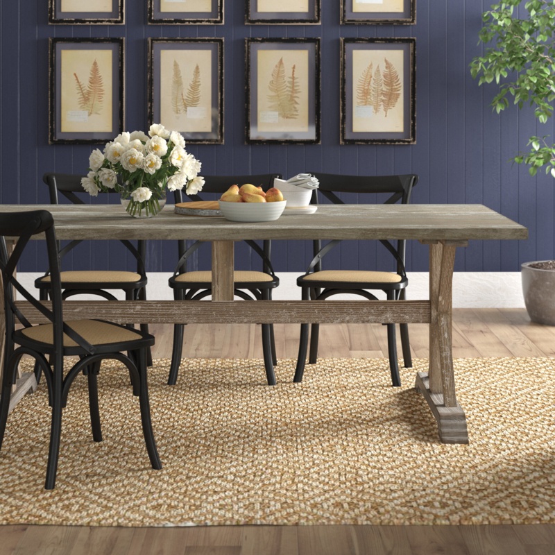 Ulyana 84'' Solid Oak Dining Table